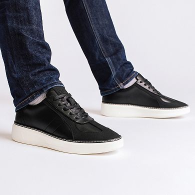 VANCE Berlin Comfort Lace-Up Flexible Low-Top Men's Court Sneakers