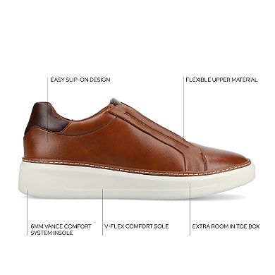 VANCE Forbes Comfort Luxe Flexible Low-Top Men's Slip-On Sneakers