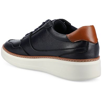 VANCE Hustle Comfort Perforated Flexible Low-Top Men's Court Sneakers