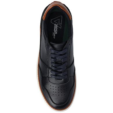 VANCE Hustle Comfort Perforated Flexible Low-Top Men's Court Sneakers