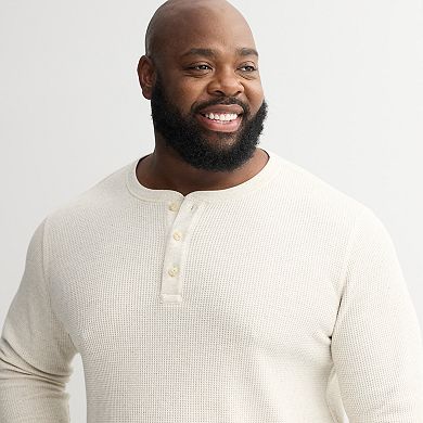 Big & Tall Sonoma Goods For Life Long Sleeve Henley Tee