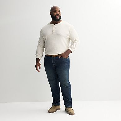Big & Tall Sonoma Goods For Life Long Sleeve Henley Tee