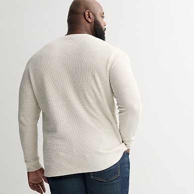 Big & Tall Sonoma Goods For Life Long Sleeve Henley Tee