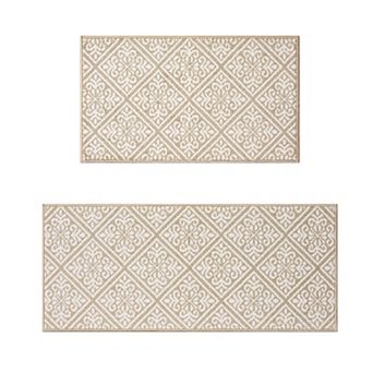 Laura Ashley Austell Two-Tone All Loop Tufted Machine-Washable Skid-Resistant Runner