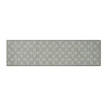 Laura Ashley Austell Two-Tone All Loop Tufted Machine-Washable Skid-Resistant Runner