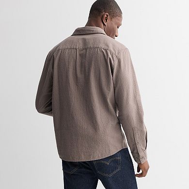 Men's Apt. 9® Textured Long Sleeve Button-Down Shirt