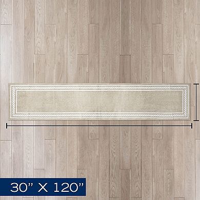 Nautica Rope Border Tufted Runner