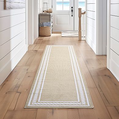 Nautica Rope Border Tufted Runner