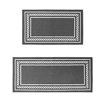 Nautica Rope Border Tufted Runner