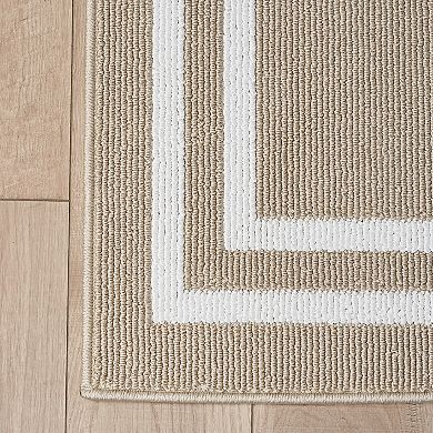 Nautica Double Line Border Tufted Runner