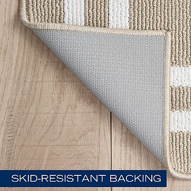 Nautica Double Line Border Tufted Runner