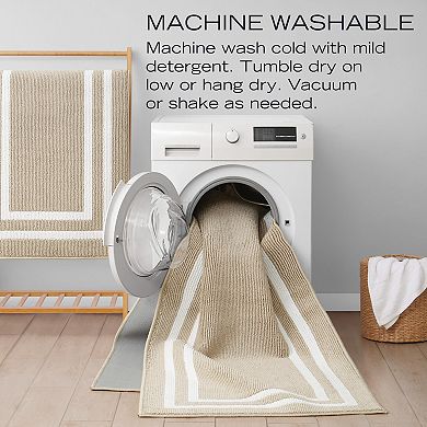 Nautica Double Line Border Tufted Runner