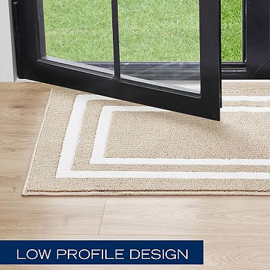 Nautica Double Line Border Tufted Runner
