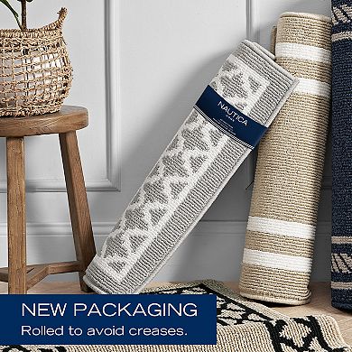 Nautica Double Line Border Tufted Runner