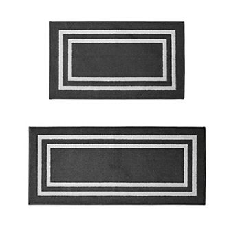 Nautica Double Line Border Tufted Runner