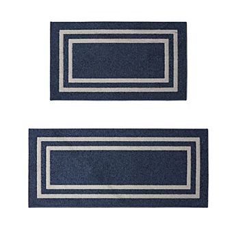 Nautica Double Line Border Tufted Runner