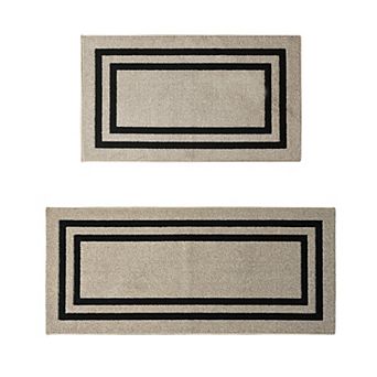 Nautica Double Line Border Tufted Runner