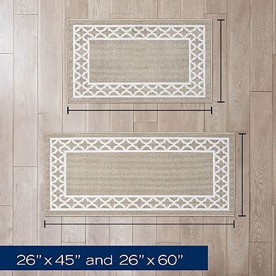 Nautica Collin Trellis Border Tufted Runner