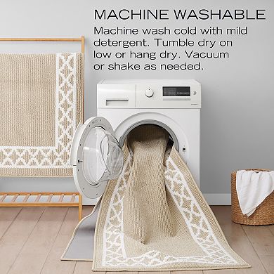 Nautica Collin Trellis Border Tufted Runner