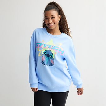 Juniors' SO® Stitch Graphic Crewneck Sweater