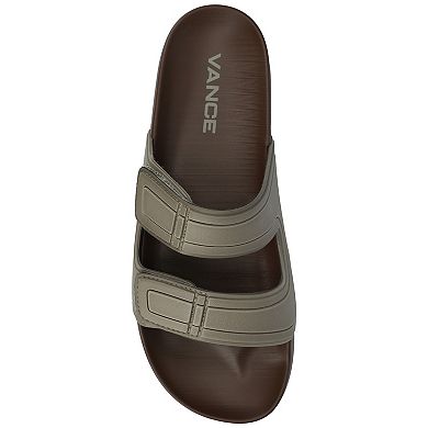 Vance Mario Comfort Men's Adjustable Strap Slide-in Sandals
