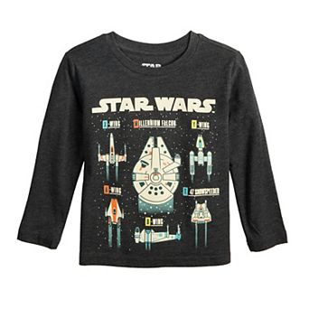 Baby & Toddler Boy Jumping Beans® Star Wars Rebel Aircraft Long Sleeve Graphic Tee