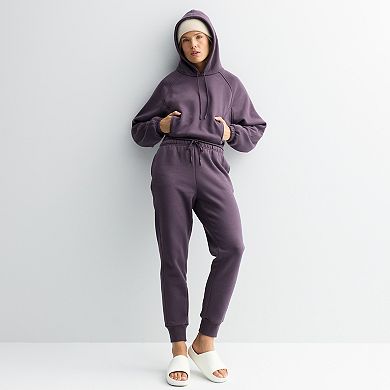 Women's FLX Heavyweight Embrace Fleece Cropped Hood Popover