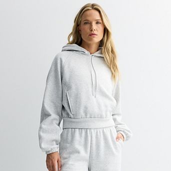 Women's FLX Heavyweight Embrace Fleece Cropped Hood Popover