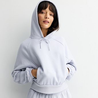 Women's FLX Heavyweight Embrace Fleece Cropped Hood Popover