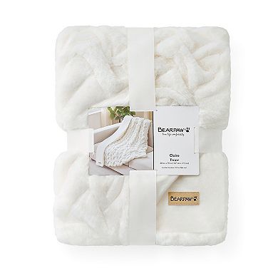 Bearpaw Faux Fur Throw Blanket