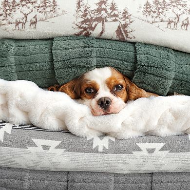 Bearpaw Faux Fur Throw Blanket