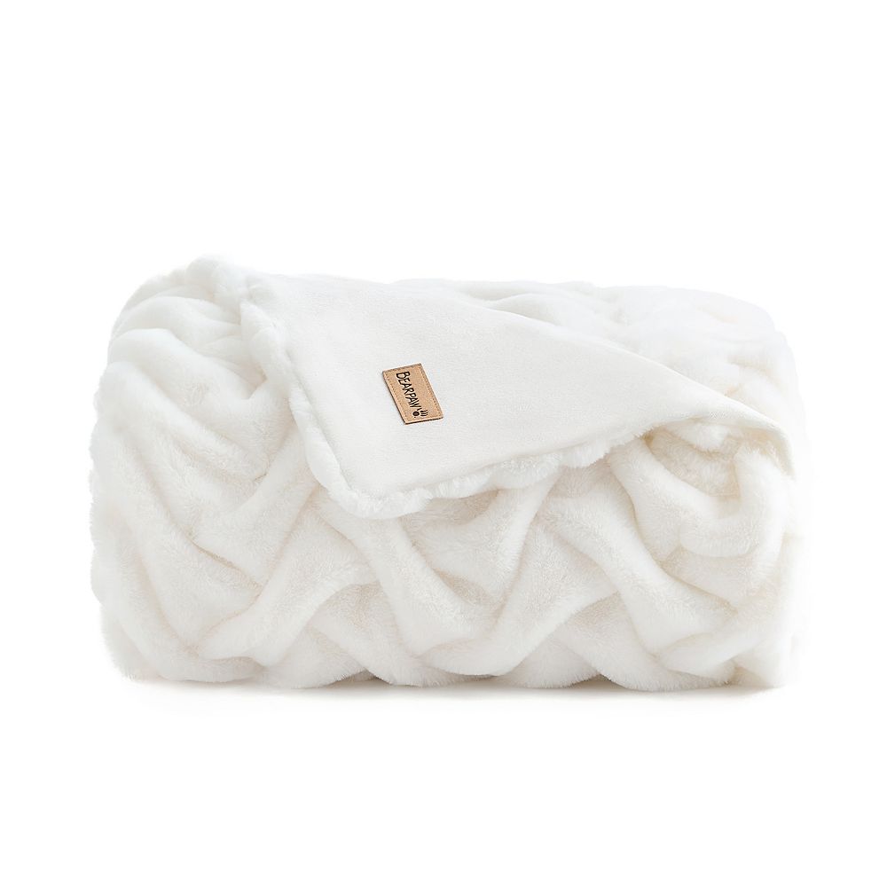 Bearpaw Claire Faux Fur Throw Blanket