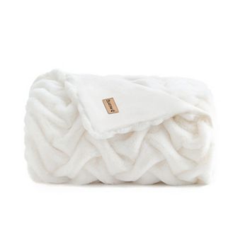 Bearpaw Claire Faux Fur Throw Blanket