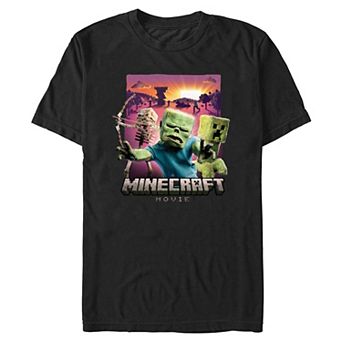 Big & Tall Minecraft Movie Classic Monsters Graphic Tee