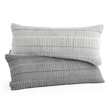 Bearpaw Faux Fur Bolster Pillow