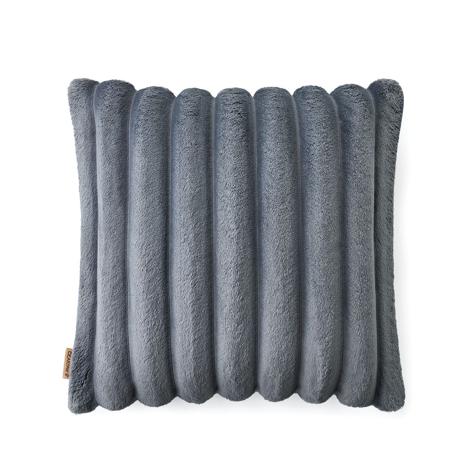 Qualiz AIR PILLOW APS グレー4個セット バラ売りも可能 Bearpaw Millburn Faux Fur Throw Pillow