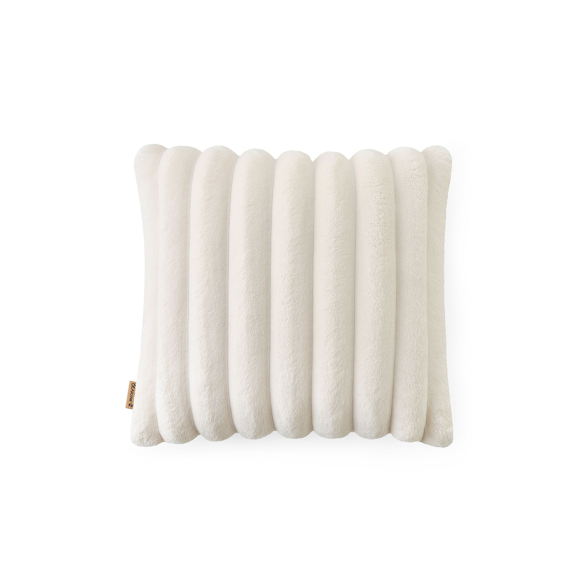 Bearpaw Millburn Faux Fur Throw Pillow, Ivory