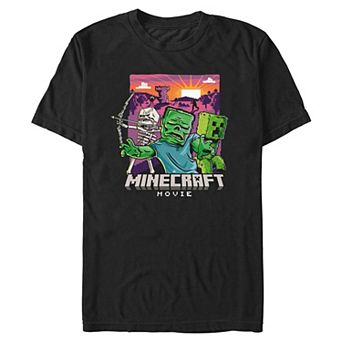 Big & Tall Minecraft Movie Monsters Mob Graphic Tee