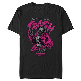 Big & Tall Minecraft Movie Take Out The Trash Graphic Tee