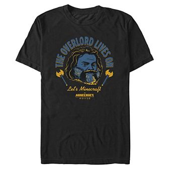 Big & Tall Minecraft Movie The Overlord Lives On Graphic Tee
