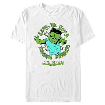 Big & Tall Minecraft Movie Zombie Problem Graphic Tee