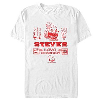 Big & Tall Minecraft Movie Steve's Lava Chicken Graphic Tee