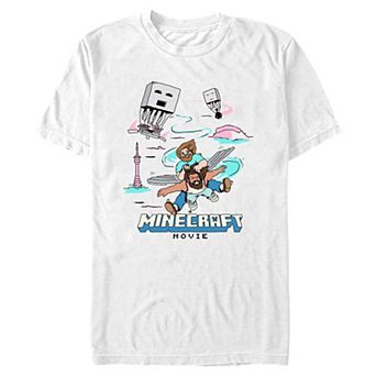 Big & Tall Minecraft Movie Fly Faster Graphic Tee