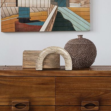 Storied Home Marble Arch Tabletop Shelf Decor