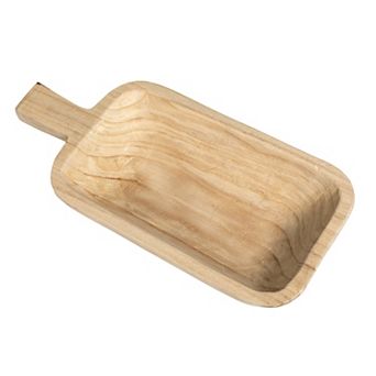 Storied Home Paulownia Wood Decorative Tray
