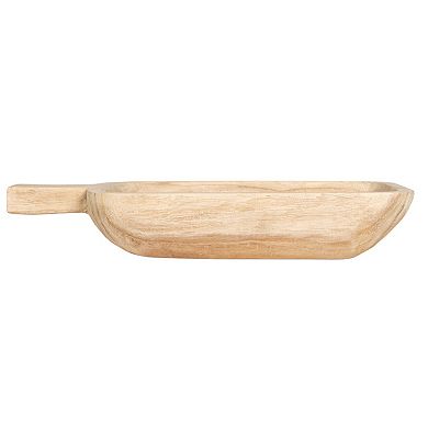 Storied Home Paulownia Wood Decorative Tray