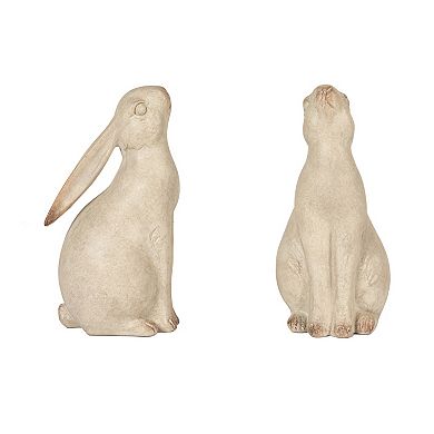 Storied Home Charming Resin Rabbit Bookends