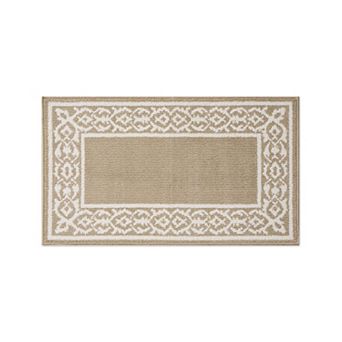 Laura Ashley Lorreta Two-Tone All Loop Tufted Machine-Washable Skid-Resistant Runner
