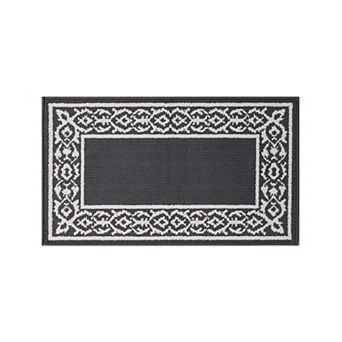 Laura Ashley Lorreta Two-Tone All Loop Tufted Machine-Washable Skid-Resistant Runner