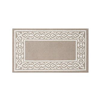 Laura Ashley Lorreta Two-Tone All Loop Tufted Machine-Washable Skid-Resistant Runner
